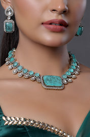 Reception Style Large Pendant Necklace Set