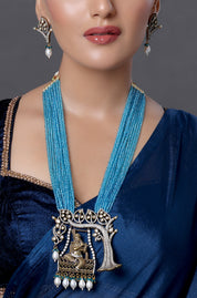 Kanha ji Diamond and Beaded Necklace