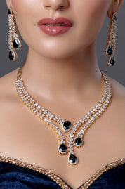 Cocktail Style Diamond Necklace Set