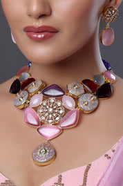 Fusion Multicolor Statement Neck Piece