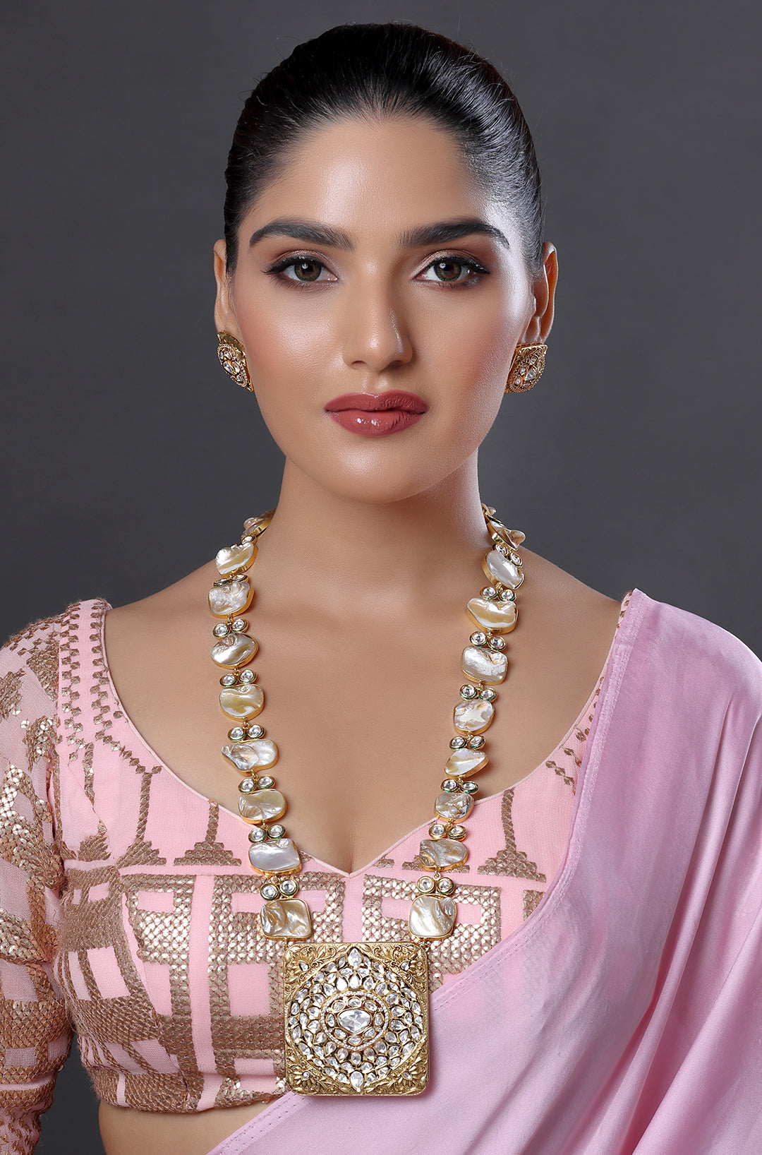 Heavy Kundan and Stone Neck piece