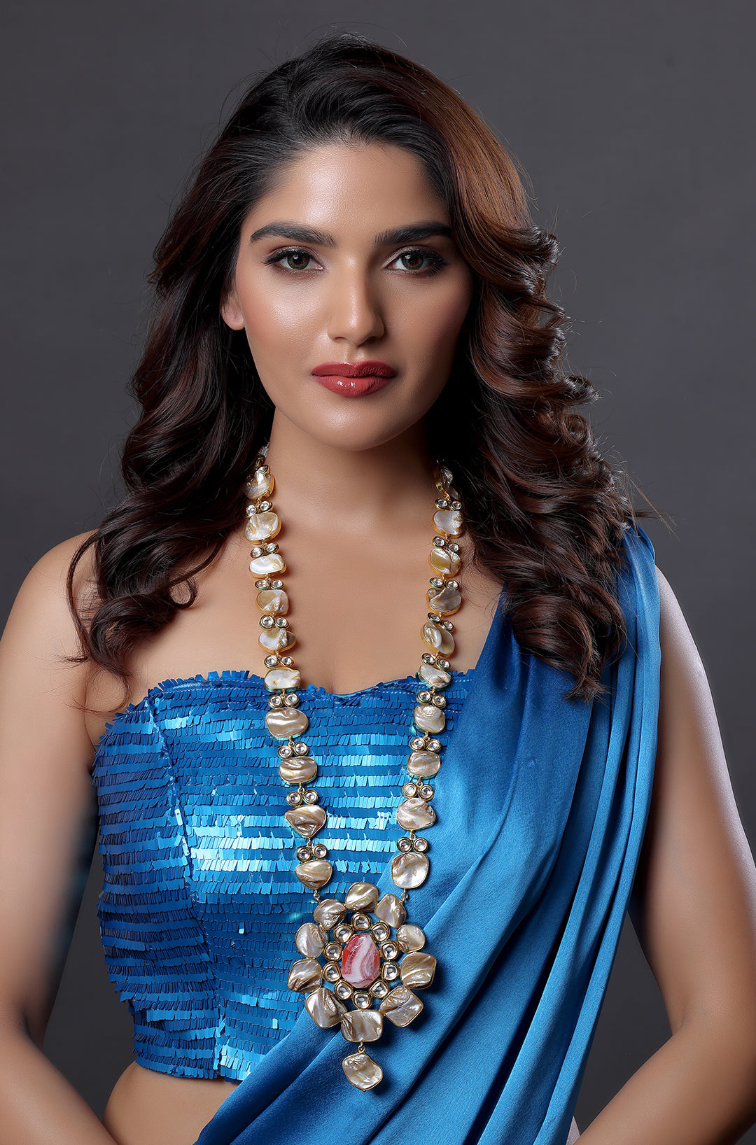 Heavy Kundan and Stone Neck piece