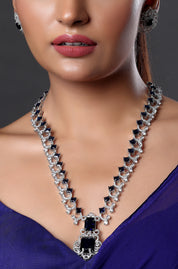 Midnight Sapphire Crystal Necklace Set