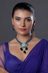 Braided Bib Necklace set