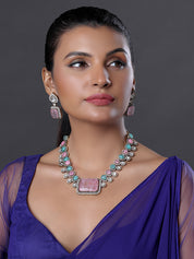 Reception Style Large Pendant Necklace Set