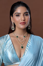 Reception Style Large Pendant Necklace Set