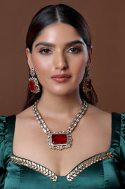 Reception Style Large Pendant Necklace Set