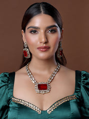 Reception Style Large Pendant Necklace Set