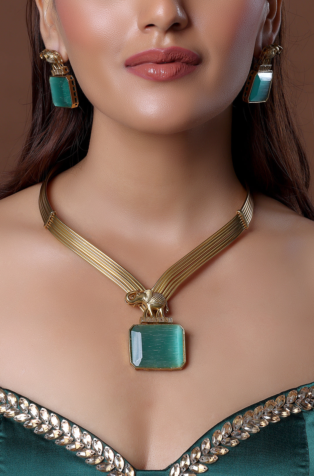 Elephant Bib Necklace