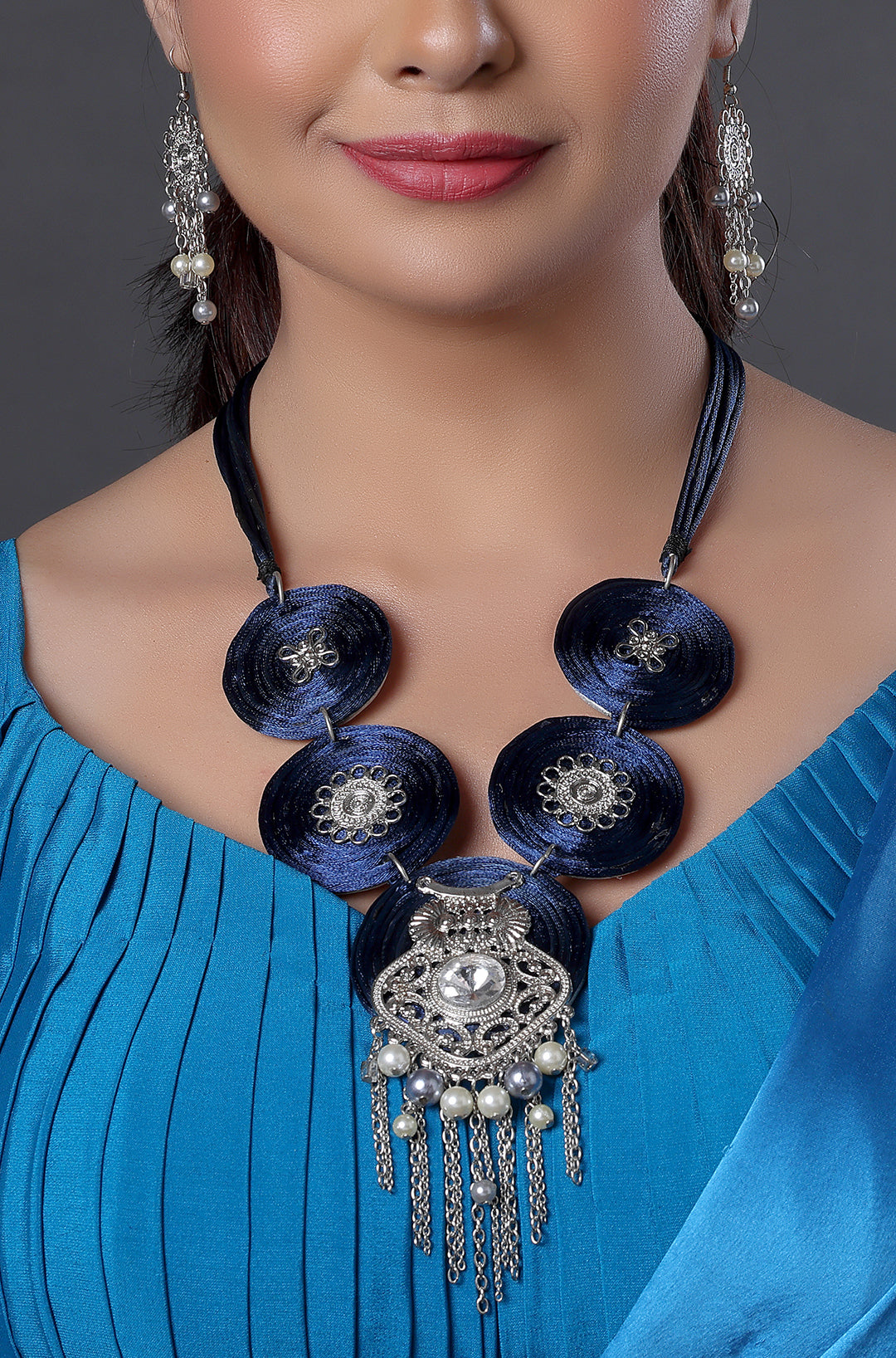 Oxidized Long Necklace