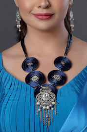 Oxidized Long Necklace