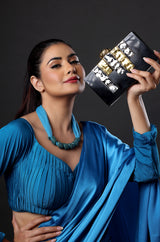 ROSALIE Black Minaudiere Clutches