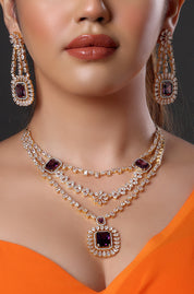Designer Diamond Necklace Set