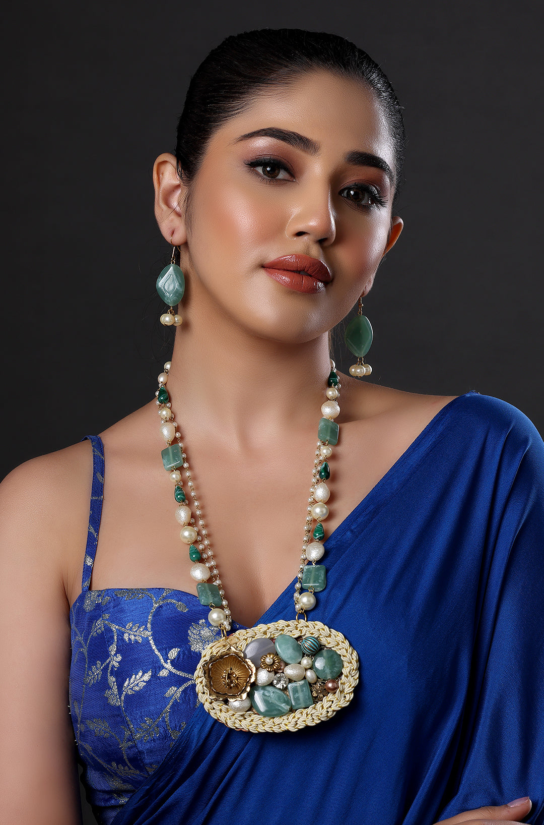 Boho Bouquet Style Necklace set