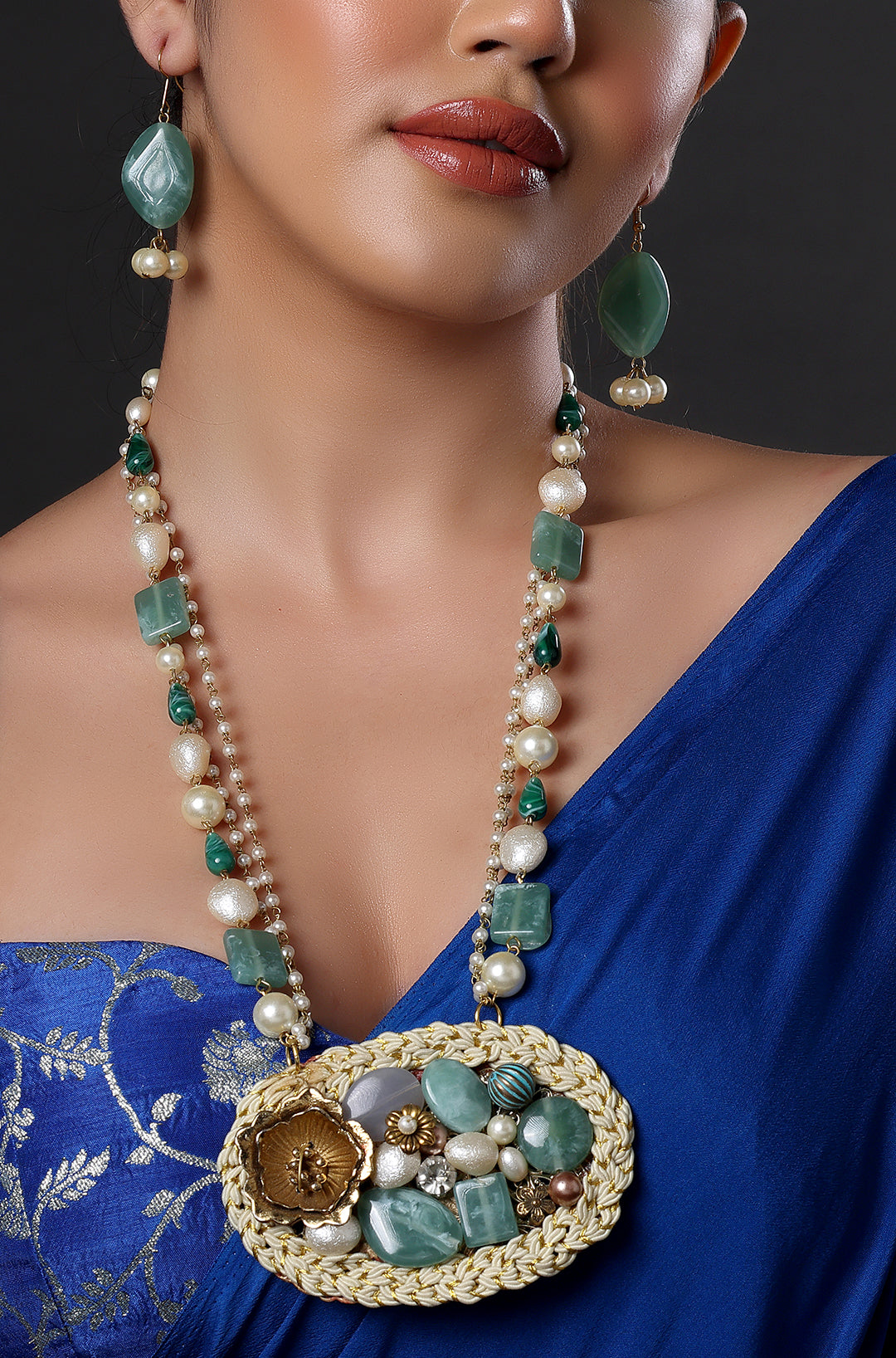 Boho Bouquet Style Necklace set