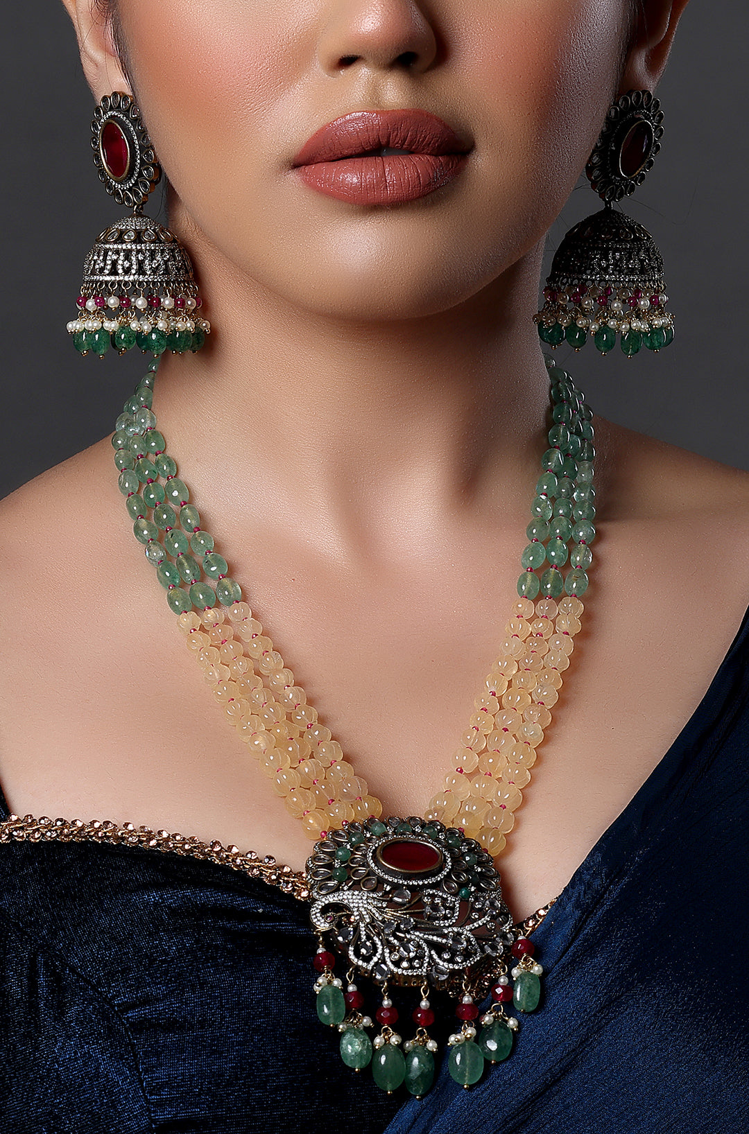 Royal Polki Neck Piece and Set