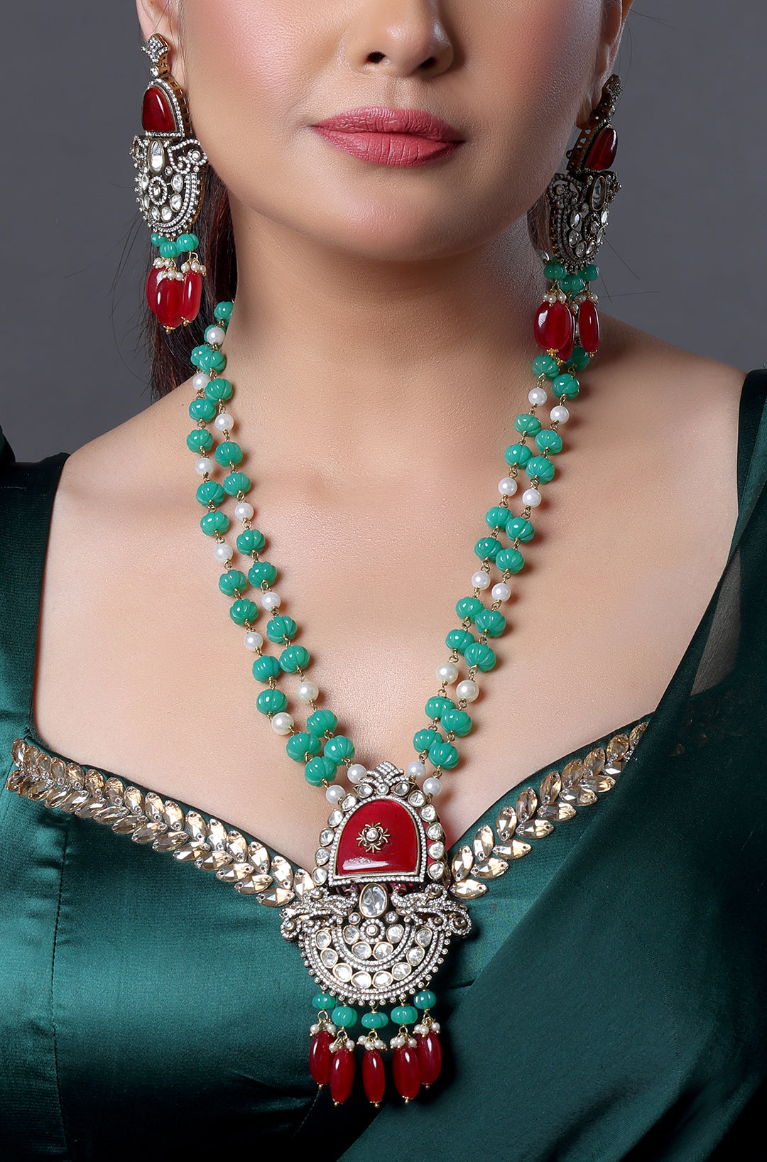 Royal Polki Neck Piece and Set