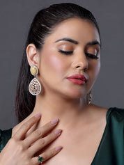 Beautiful Crystal and Diamond Drop Earring