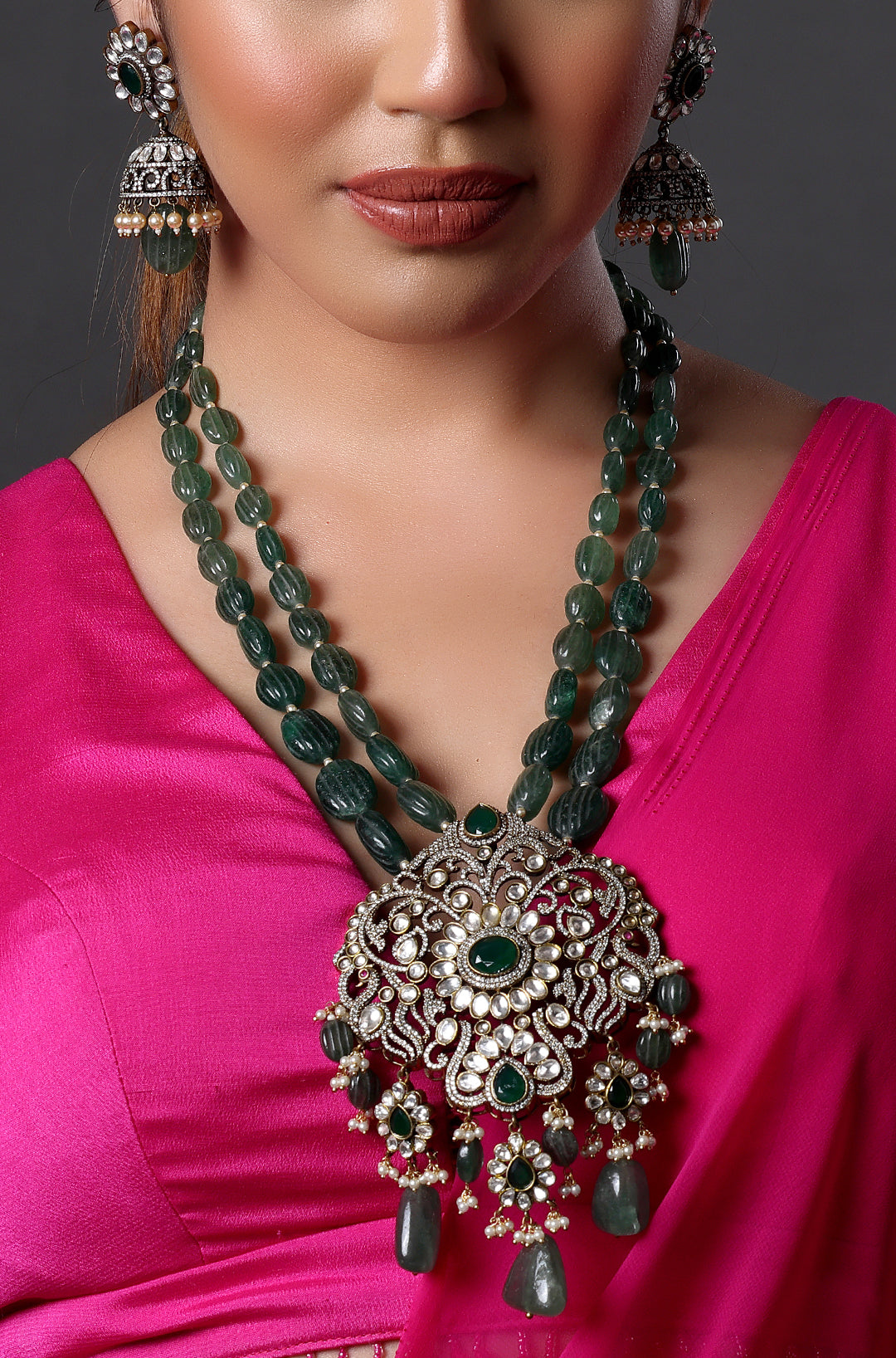 Victorian Pendant with Layered Necklace