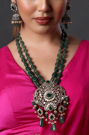 Victorian Pendant with Layered Necklace