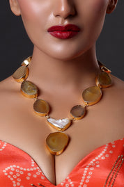 Yellow Aventurine Stone Necklace