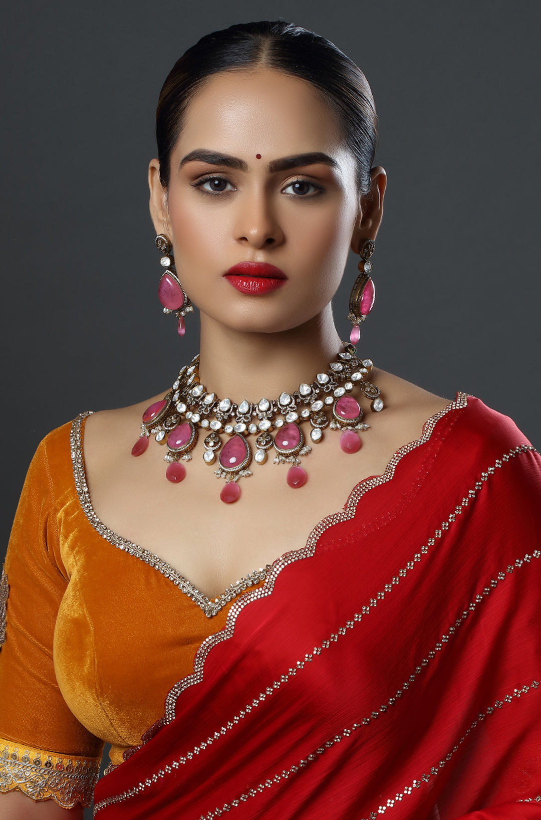 The Maharani's Rose Quartz Radiance Necklace