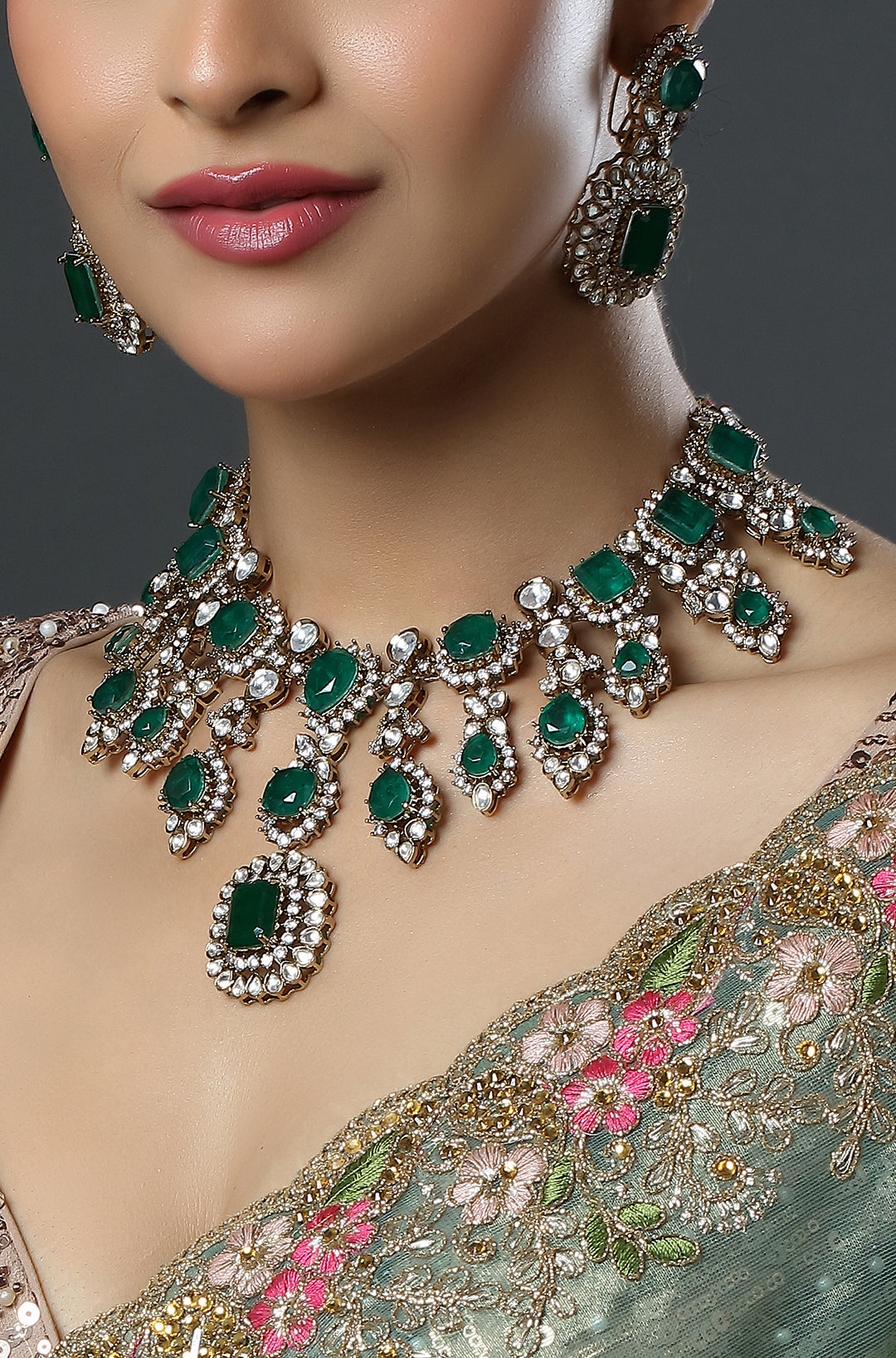 The Regal Greens Necklace