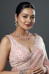 Vivid Bloom Polki Necklace