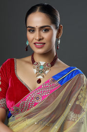 The Rasleela Bead and Stone Necklace
