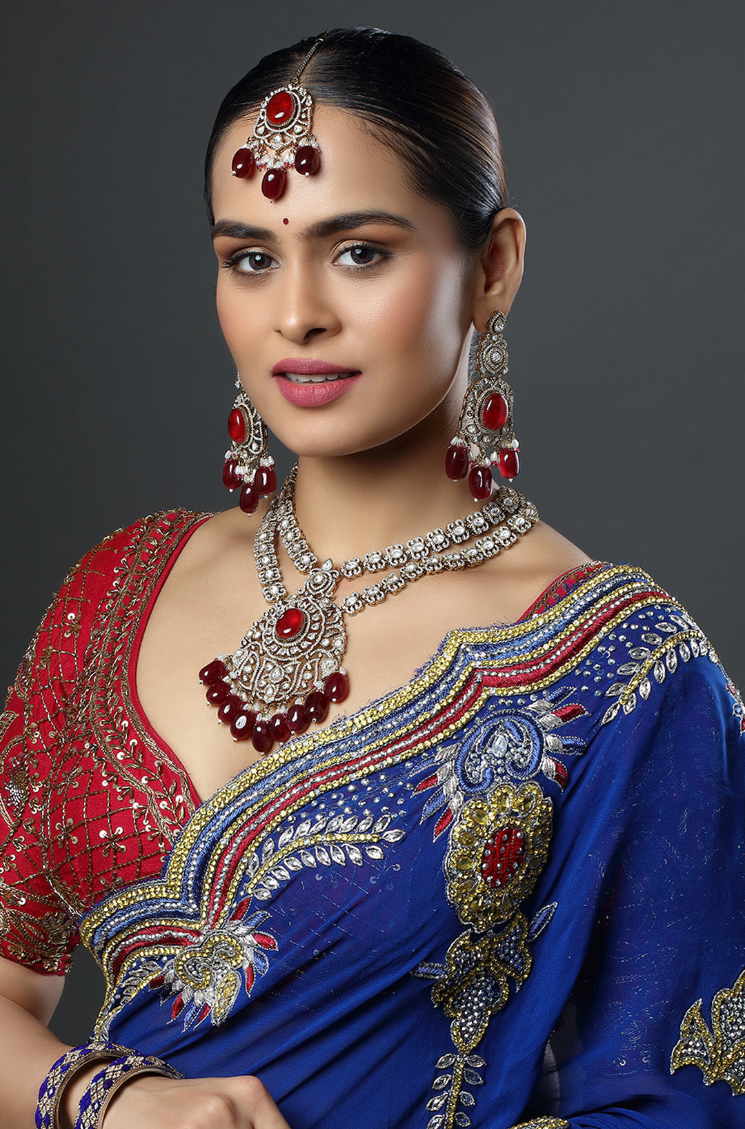 The Crimson Kundan Necklace