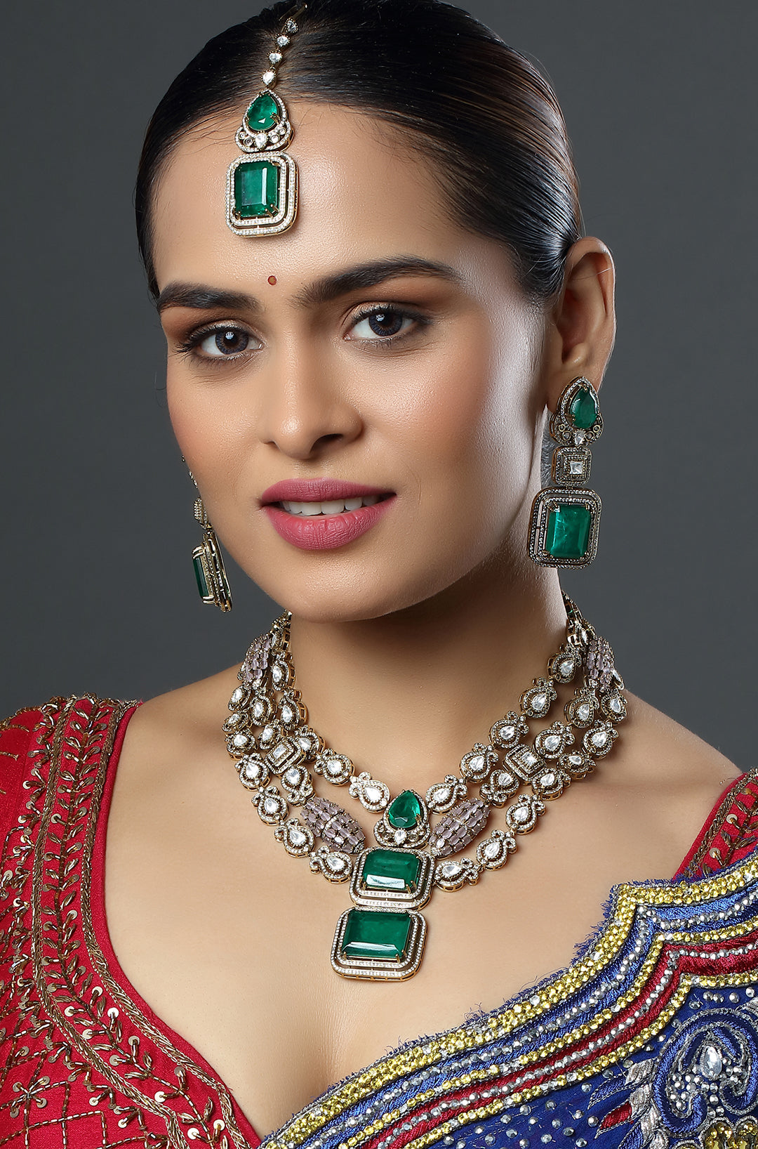 The Emerald & Kundan Princess Necklace