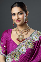 Maharani Style Gold Necklace Set