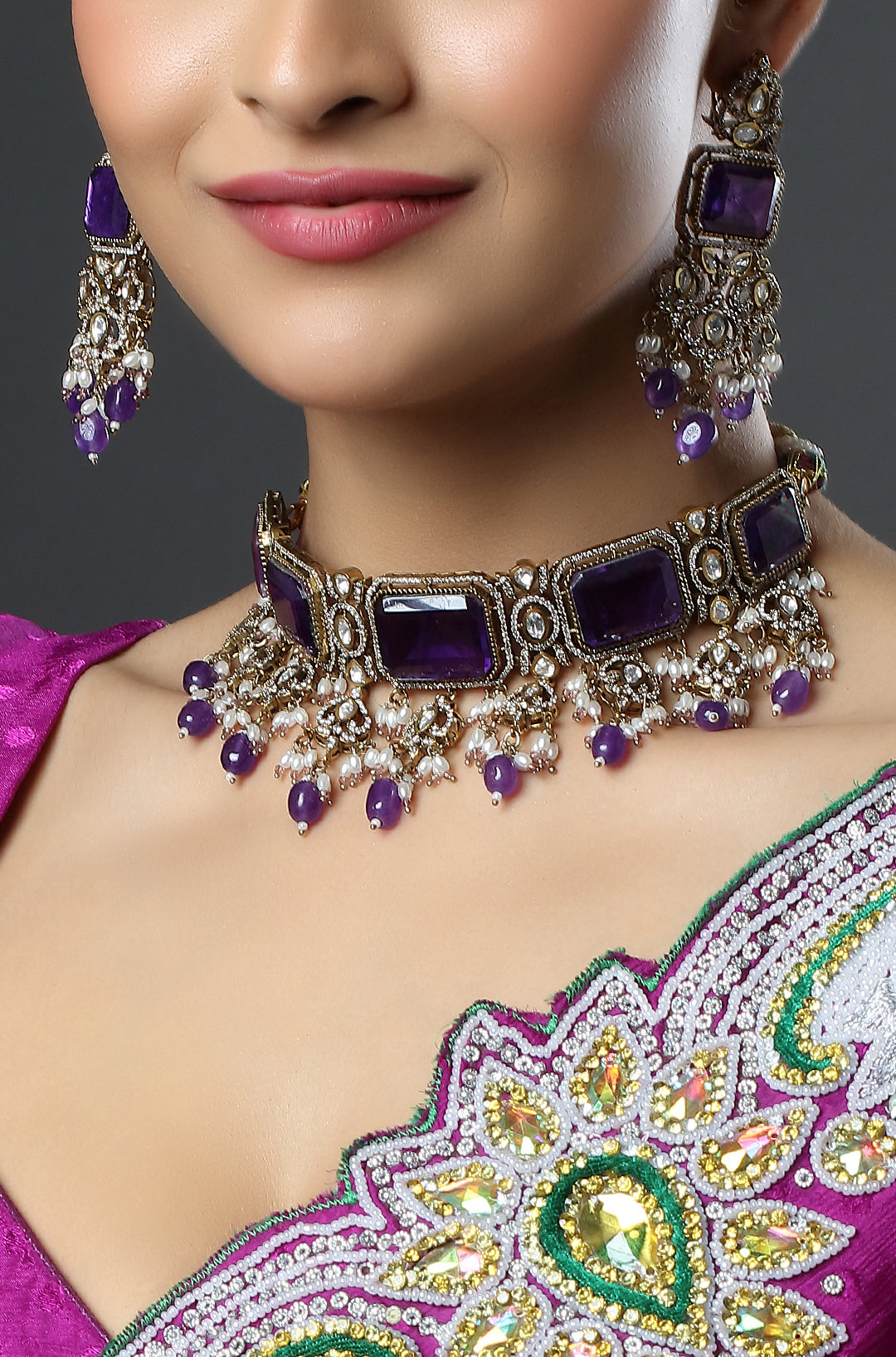 The Amethyst Grace Choker Necklace