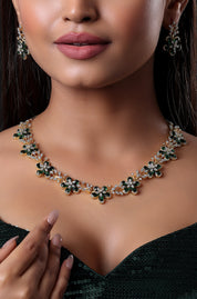 CZ Emerald Short Necklace