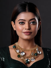 Multi Layer with Diamond and Gemstones