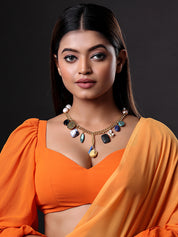 Charm Gemstone Statement Necklace