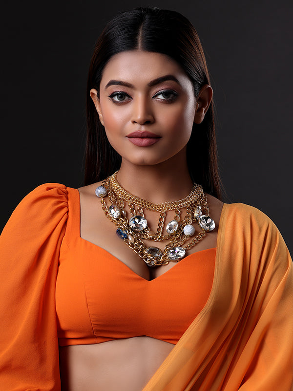 Multi Layer with Diamond and Gemstones