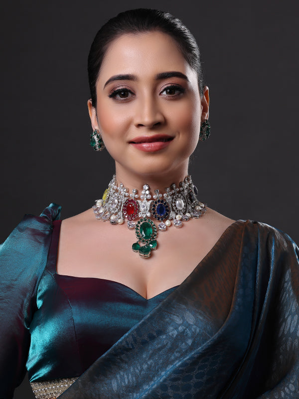 ISHA AMBANI Navratna Choker Necklace