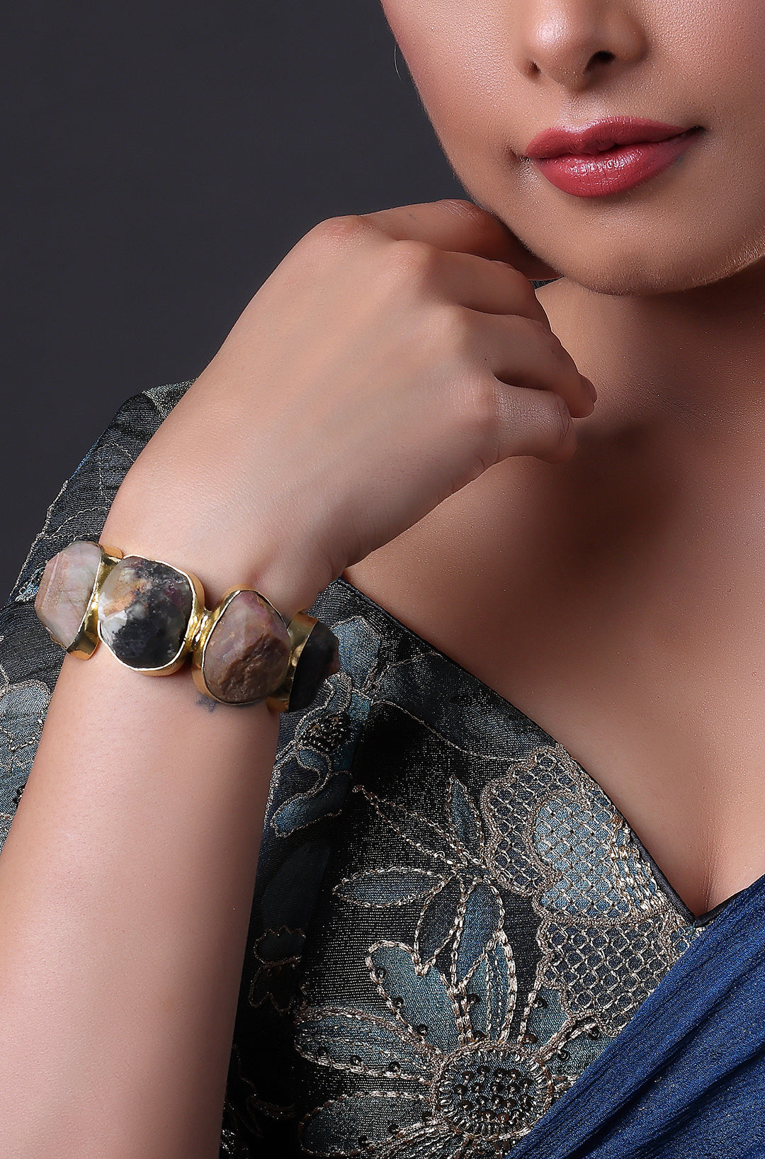 Vintage Monet Gold Toned Link Bracelet