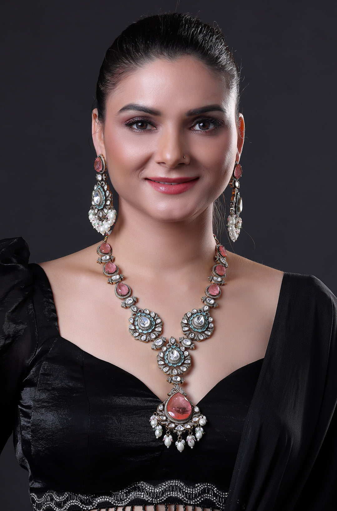 Victorian Kundan & Polki Statement Necklace