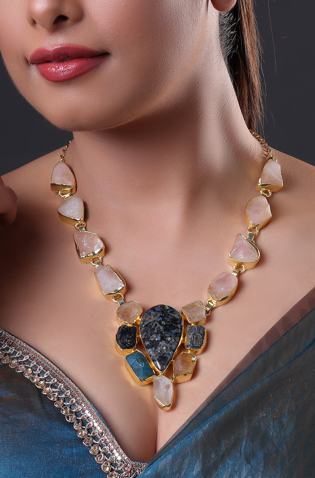 Natural Stone Fusion Necklace