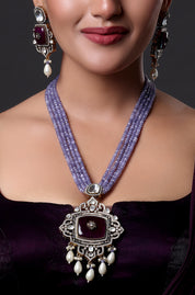 Falguni Beaded Polki Necklace