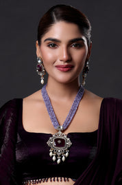 Falguni Beaded Polki Necklace