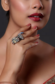 Mor Pankhi Finger Ring