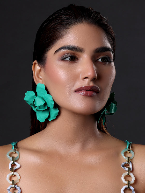 Bohemian Petal Fringe Acrylic Earrings