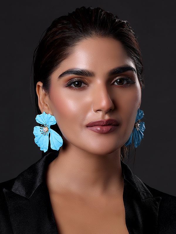 Unique Bohemian Oversized Acrylic Flower Earrings