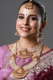Grand Pearl Lakshmi Bridal Haram Set