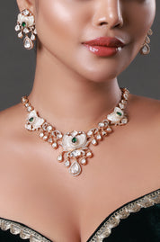 Gold Plated Austrian Ethnic Necklace