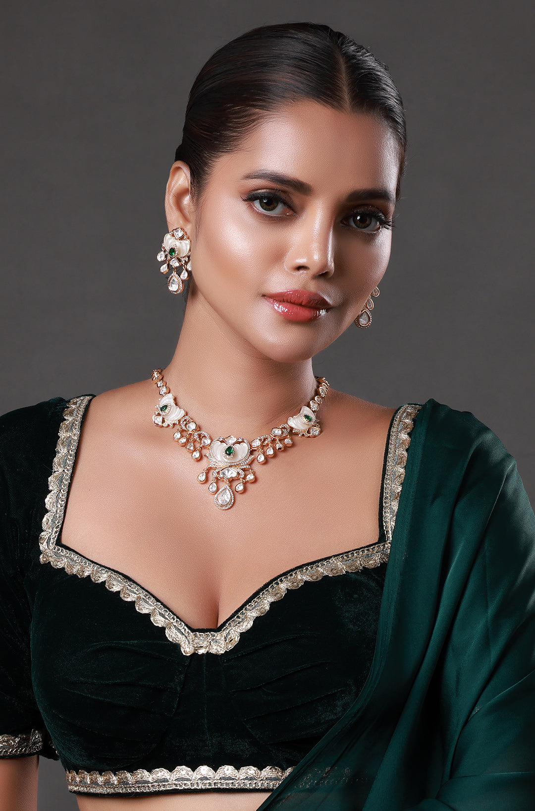 Gold Plated Austrian Ethnic Necklace