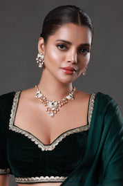 Gold Plated Austrian Ethnic Necklace